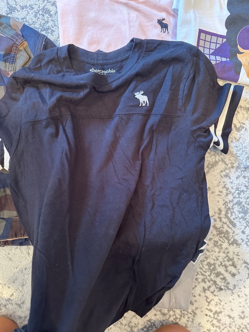 Boys 9PC Bundle 🔥 Abercrombie NWT Tees + New Camo Shirt + Graphic Tees (13/14) - Picture 5 of 15